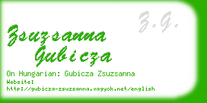 zsuzsanna gubicza business card